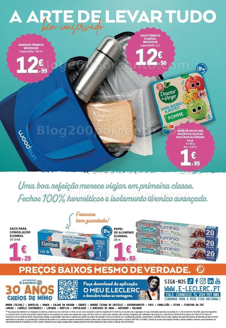 Antevisão Folheto E-LECLERC Marcas Próprias Promoções de 1 a 30 setembro - Regresso à Rotina